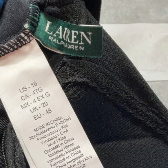 Lauren By Ralph Lauren Sleeveless Top Swimsuit Size 16 NEW w/ Tags - Picture 5 of 5